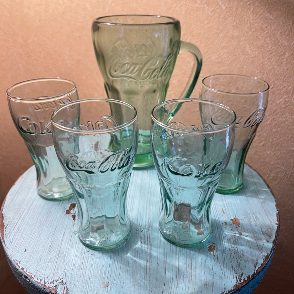 Coca Cola Green Drinkware Set for Dining